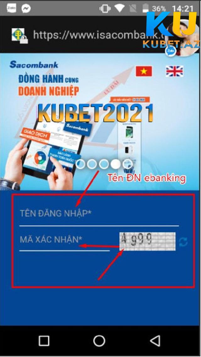 Đăng nhập vào tài khoản ngân hàng Sacombank