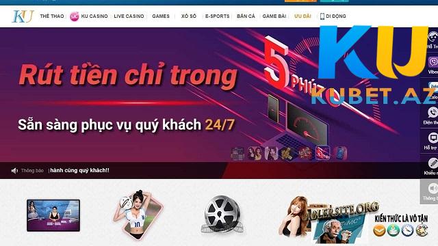 Kubet cho phép người chơi nạp rút tiền nhanh chóng